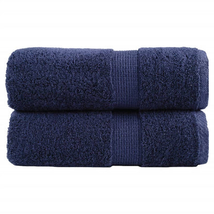 Premium Guest Towels "SOLUND" 2 pcs Navy Blue 30x50 cm 600 gsm