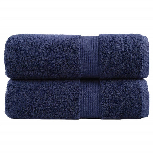 Premium Guest Towels "SOLUND" 2 pcs Navy Blue 30x50 cm 600 gsm