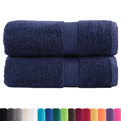 Premium Guest Towels "SOLUND" 2 pcs Navy Blue 30x50 cm 600 gsm