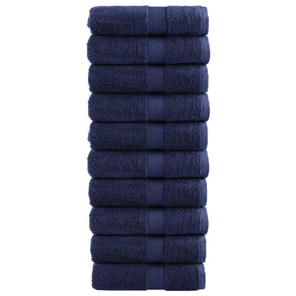Premium Guest Towels "SOLUND" 10 pcs Navy Blue 30x50 cm 600 gsm