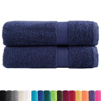 Premium Hand Towels "SOLUND" 2 pcs Navy Blue 50x100 cm 600 gsm