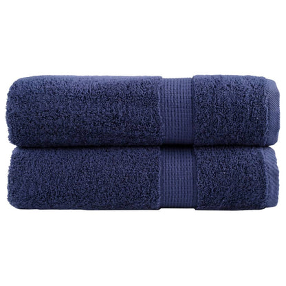 Premium Shower Towels "SOLUND" 2 pcs Navy Blue 70x140 cm 600 gsm
