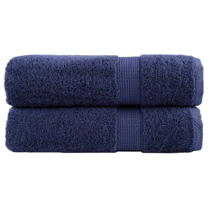 Premium Bath Towels "SOLUND" 2 pcs Navy Blue 100x150 cm 600 gsm