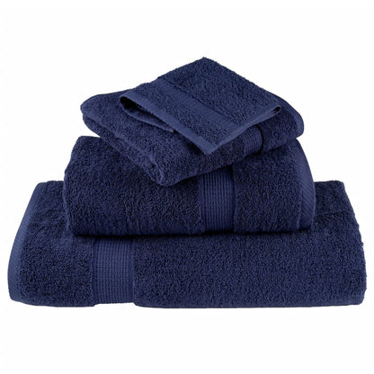 Premium Bath Towels "SOLUND" 2 pcs Navy Blue 100x150 cm 600 gsm