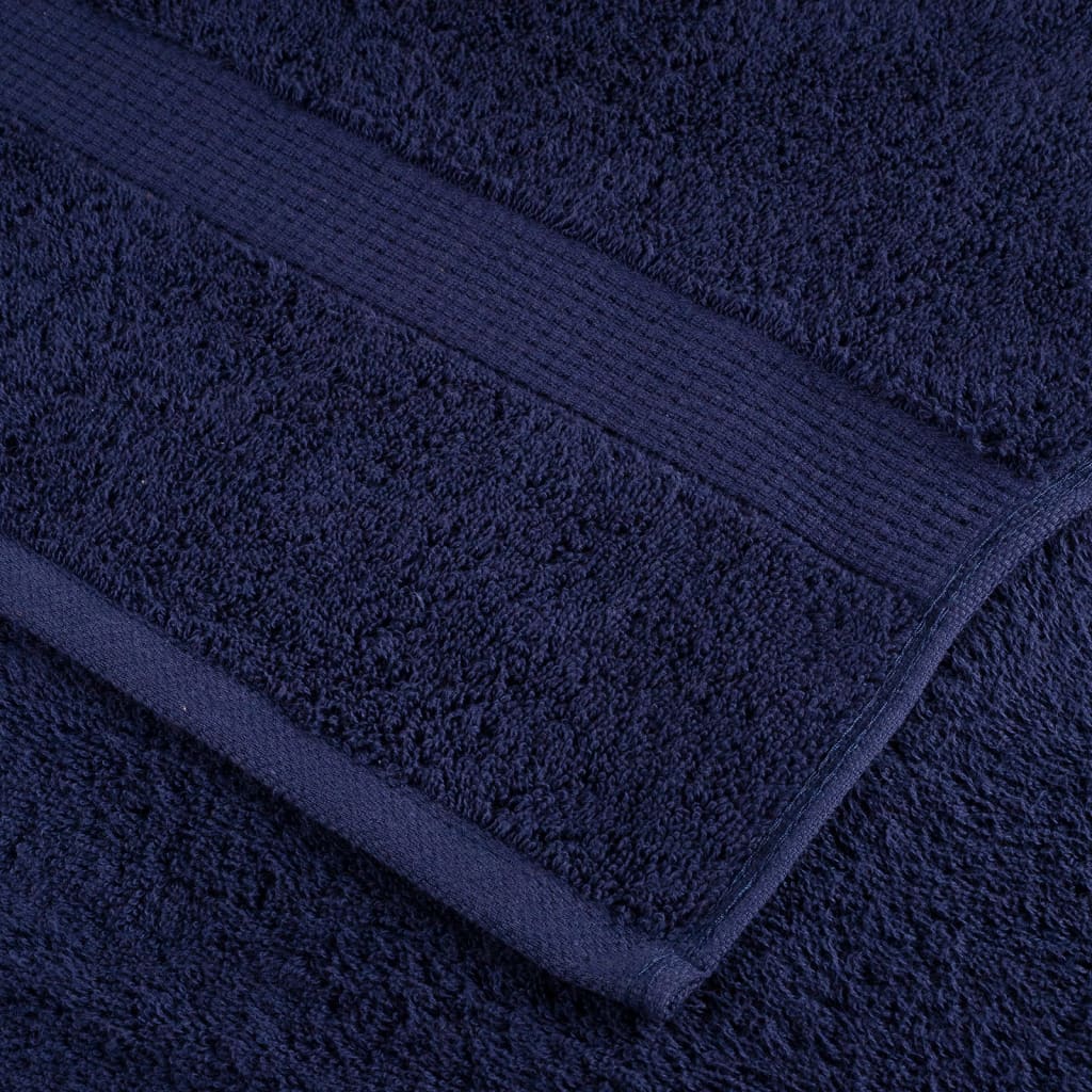 Premium Bath Towels "SOLUND" 2 pcs Navy Blue 100x150 cm 600 gsm