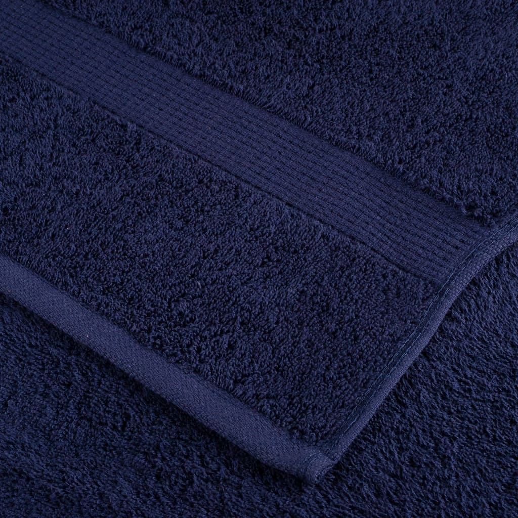 Premium Bath Towels "SOLUND" 4 pcs Navy Blue 100x150 cm 600 gsm