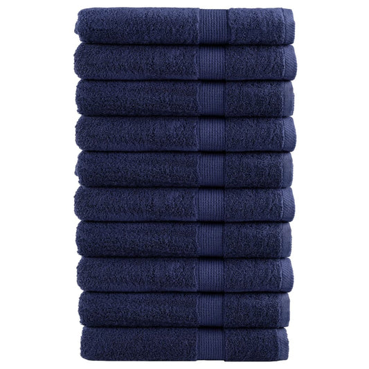 Premium Sauna Towels "SOLUND" 10 pcs Navy Blue 80x200 cm 600 gsm
