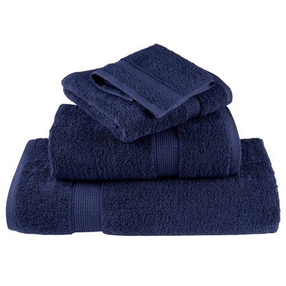 Premium Towels "SOLUND" 2 pcs Navy Blue 100x200 cm 600 gsm