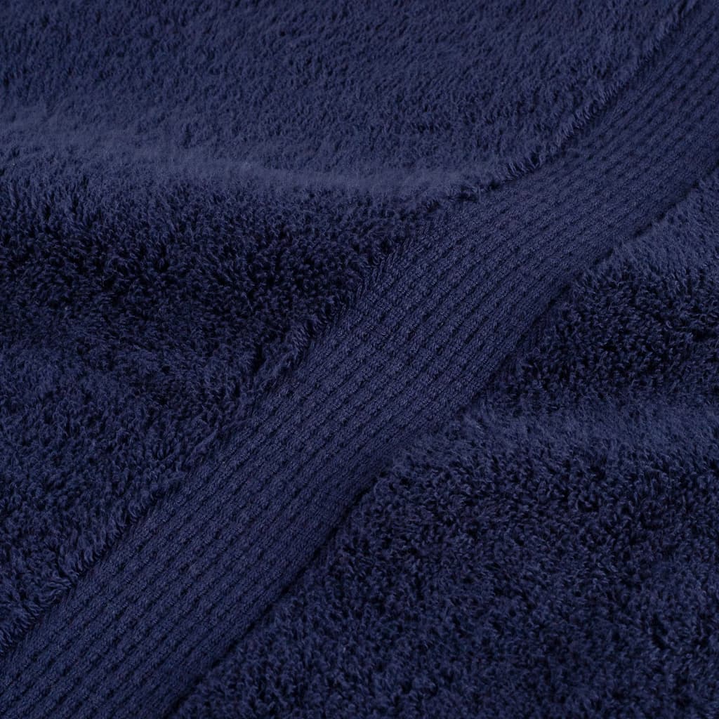 Premium Towels "SOLUND" 2 pcs Navy Blue 100x200 cm 600 gsm