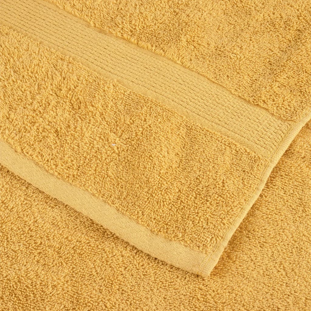 Premium Wash Towels "SOLUND" 2 pcs Gold 30x30 cm 600 gsm