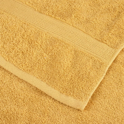 Premium Hand Towels "SOLUND" 4 pcs Gold 50x100 cm 600 gsm