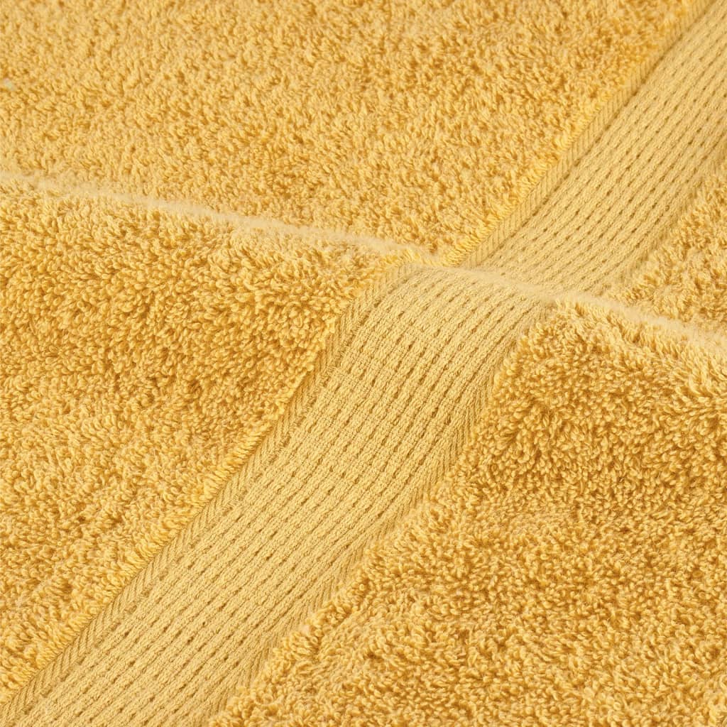 Premium Shower Towels "SOLUND" 2 pcs Gold 70x140 cm 600 gsm