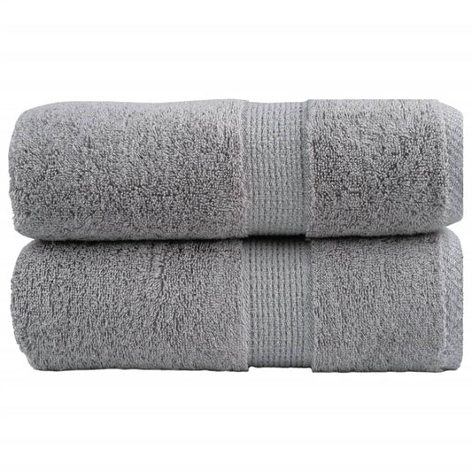 Premium Wash Towels "SOLUND" 2 pcs Grey 30x30 cm 600 gsm