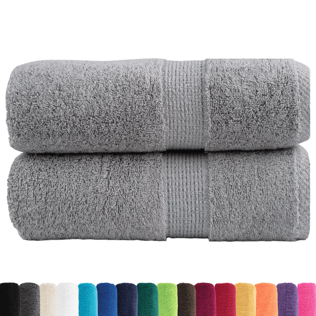 Premium Wash Towels "SOLUND" 2 pcs Grey 30x30 cm 600 gsm