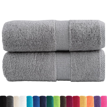 Premium Wash Towels "SOLUND" 2 pcs Grey 30x30 cm 600 gsm