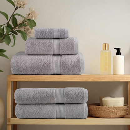 Premium Wash Towels "SOLUND" 2 pcs Grey 30x30 cm 600 gsm