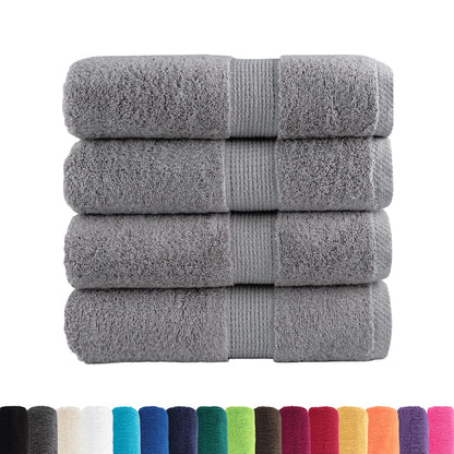 Premium Wash Towels "SOLUND" 4 pcs Grey 30x30 cm 600 gsm