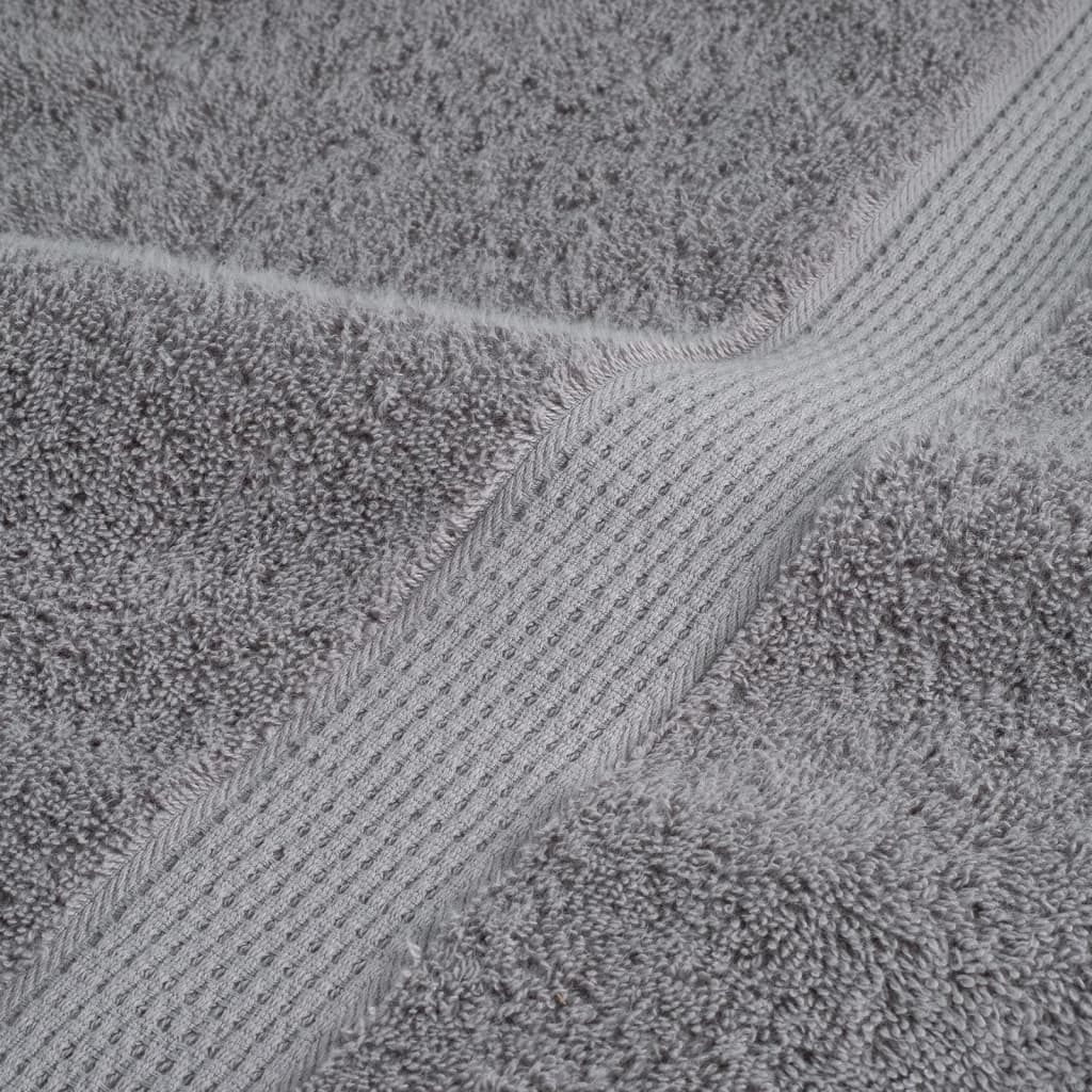Premium Wash Towels "SOLUND" 4 pcs Grey 30x30 cm 600 gsm
