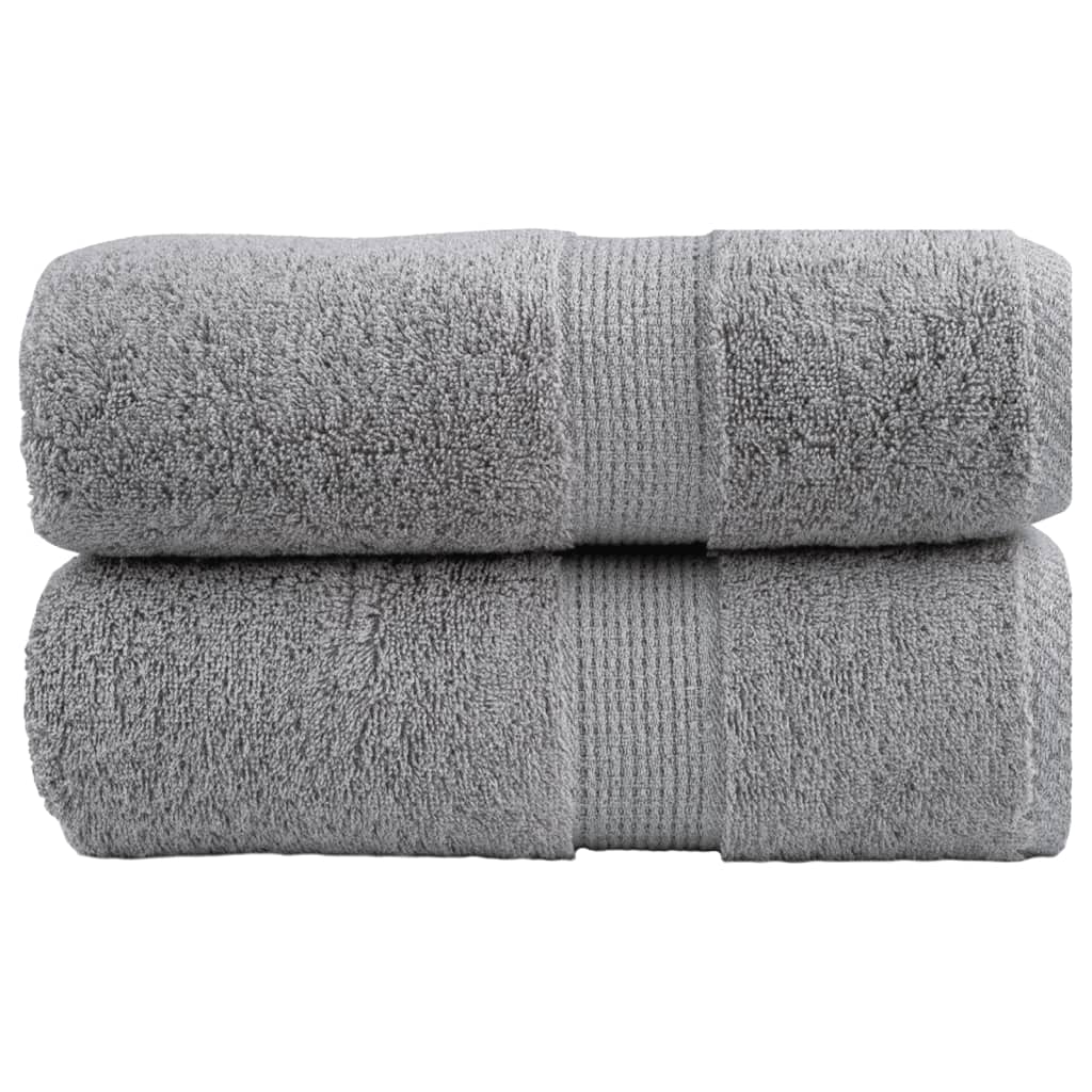 Premium Guest Towels "SOLUND" 2 pcs Grey 30x50 cm 600 gsm