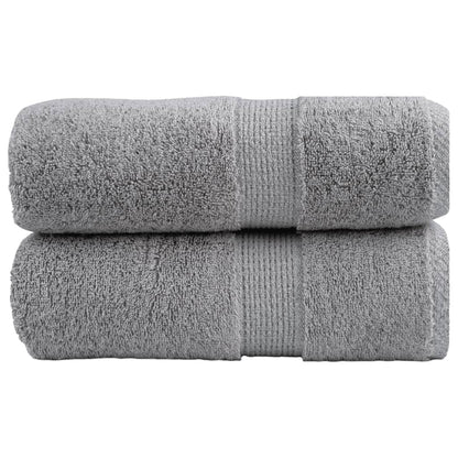 Premium Guest Towels "SOLUND" 2 pcs Grey 30x50 cm 600 gsm