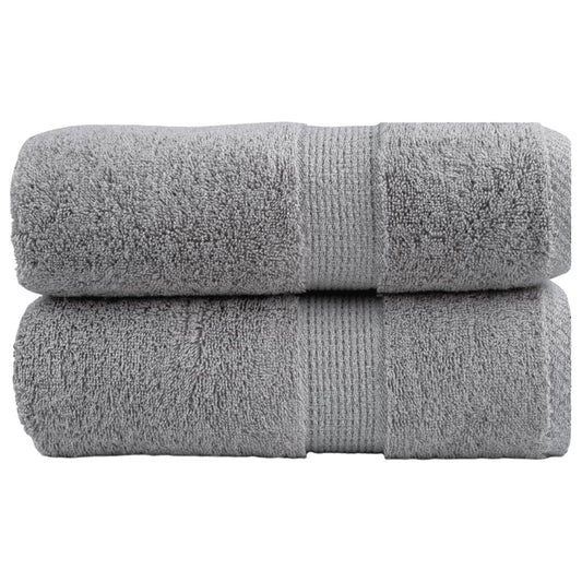 Premium Guest Towels "SOLUND" 2 pcs Grey 30x50 cm 600 gsm
