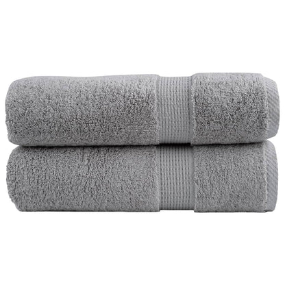 Premium Hand Towels "SOLUND" 2 pcs Grey 50x100 cm 600 gsm