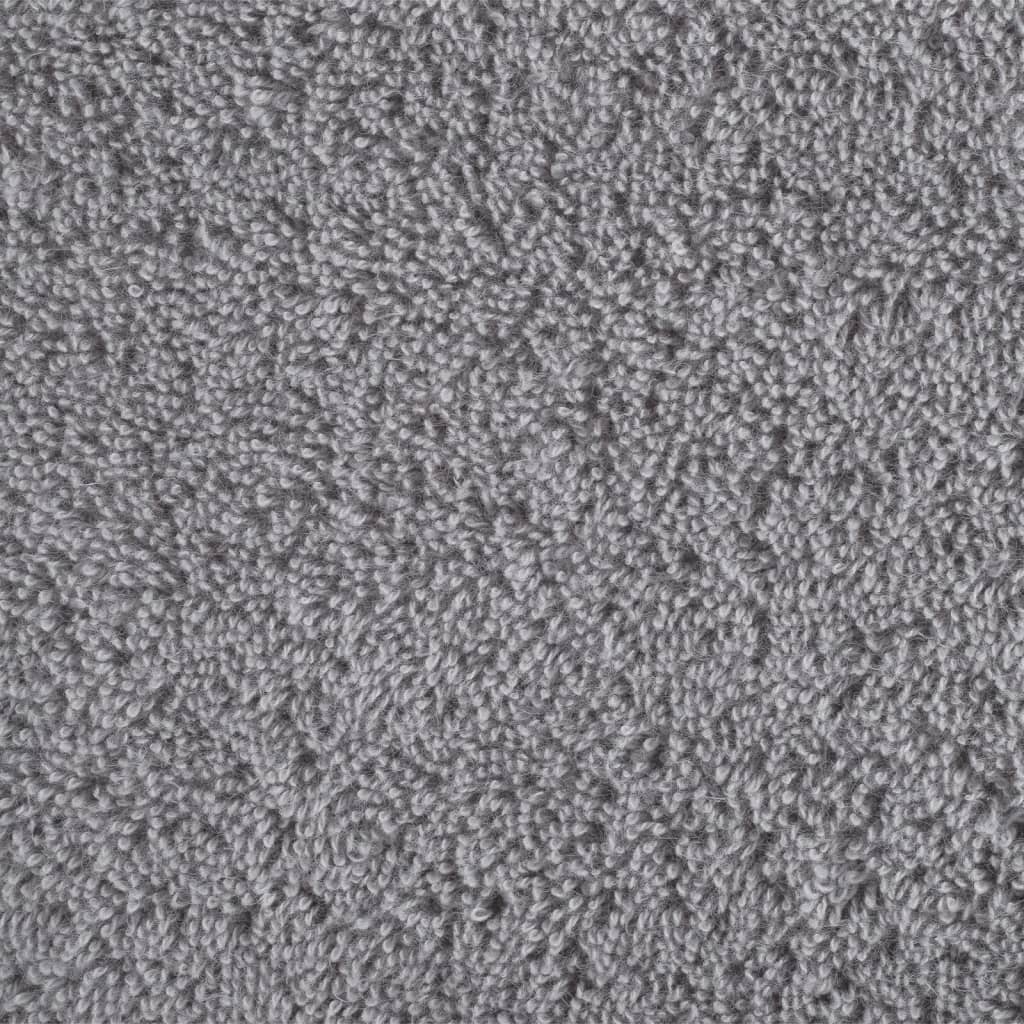 Premium Bath Towels "SOLUND" 4 pcs Grey 100x150 cm 600 gsm