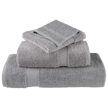 Premium Sauna Towels "SOLUND" 2 pcs Grey 80x200 cm 600 gsm
