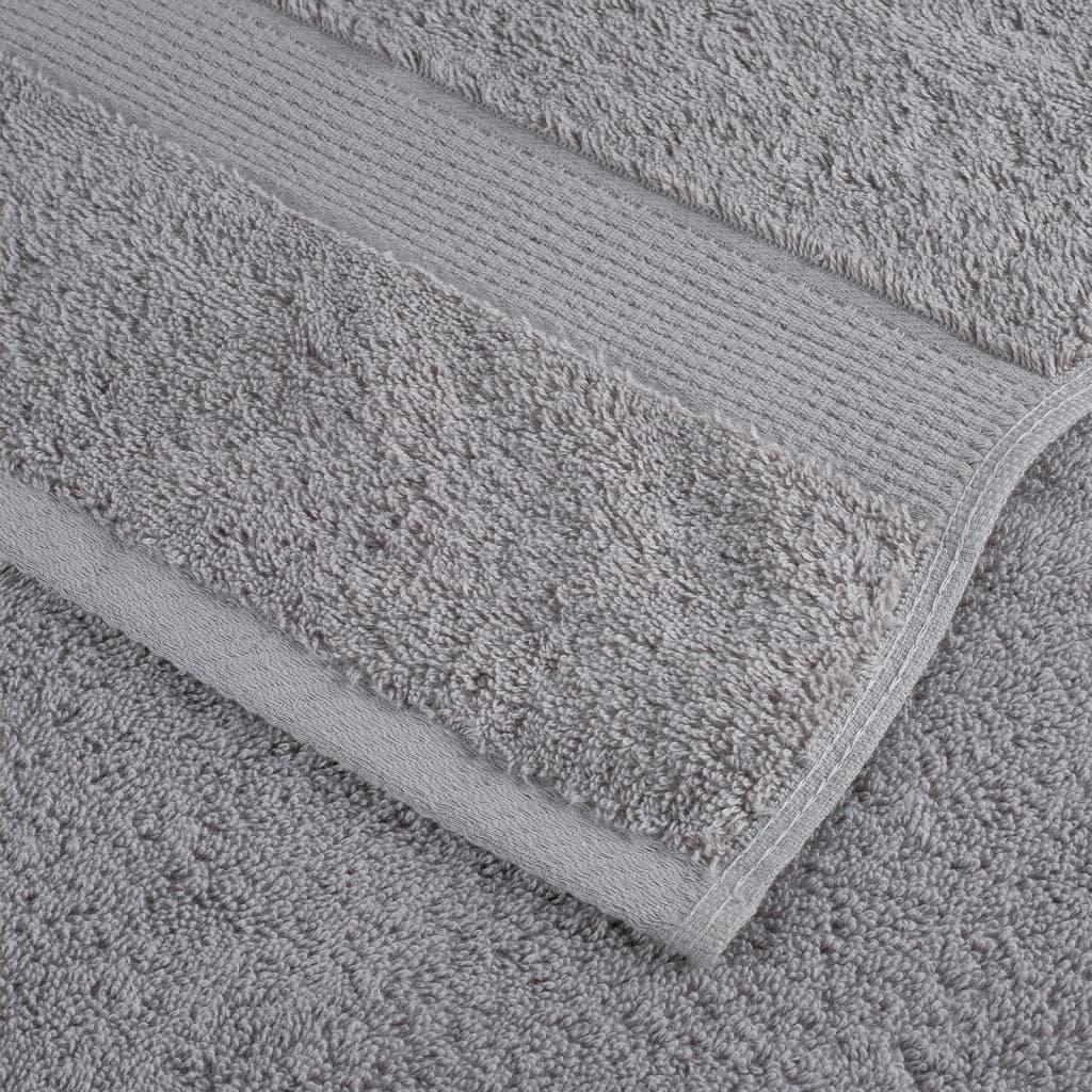Premium Sauna Towels "SOLUND" 2 pcs Grey 80x200 cm 600 gsm