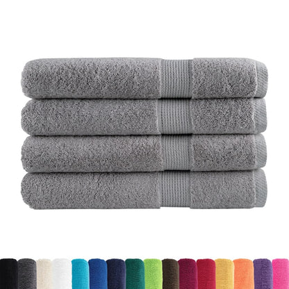 Premium Sauna Towels "SOLUND" 4 pcs Grey 80x200 cm 600 gsm