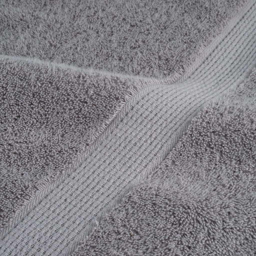 Premium Towels "SOLUND" 4 pcs Grey 100x200 cm 600 gsm