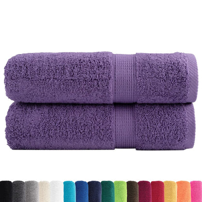 Premium Shower Towels SOLUND 2 pcs Purple 70x140 cm 600 gsm