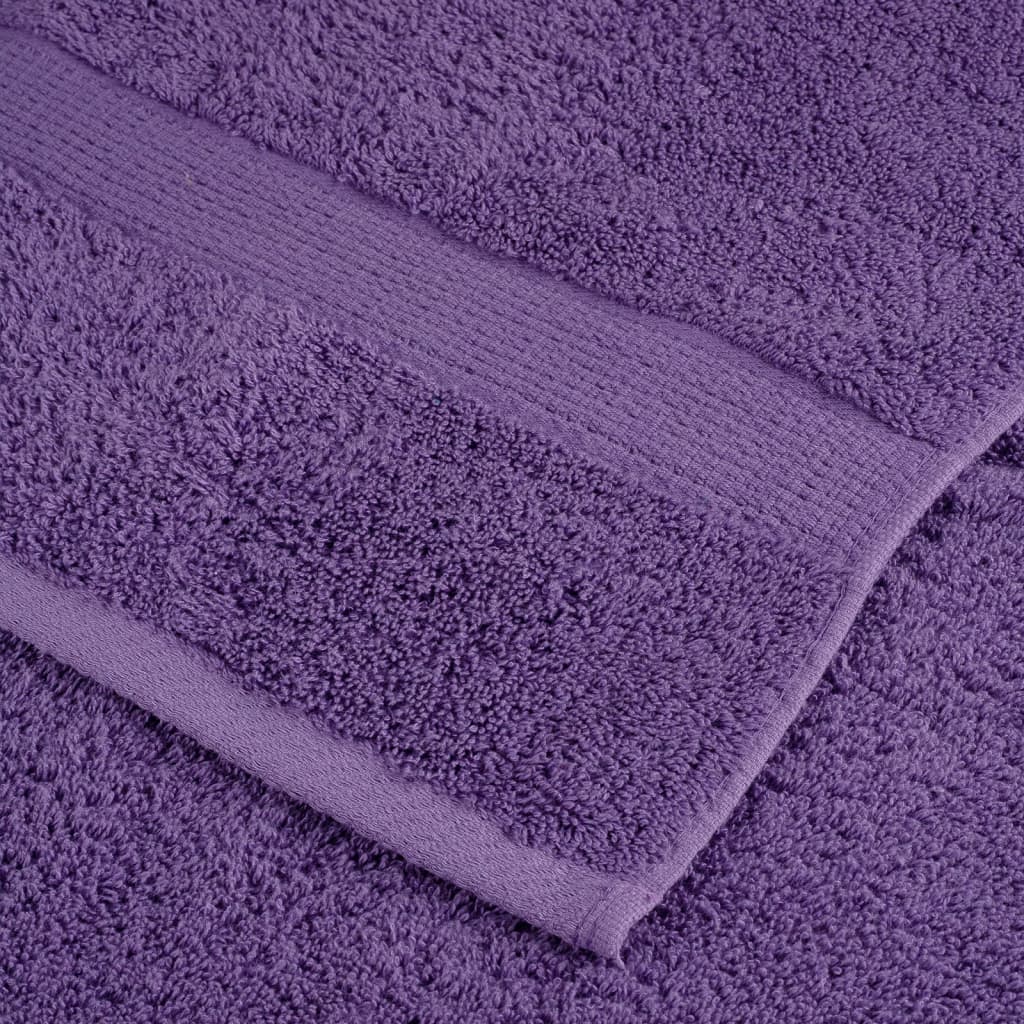 Premium Shower Towels SOLUND 2 pcs Purple 70x140 cm 600 gsm