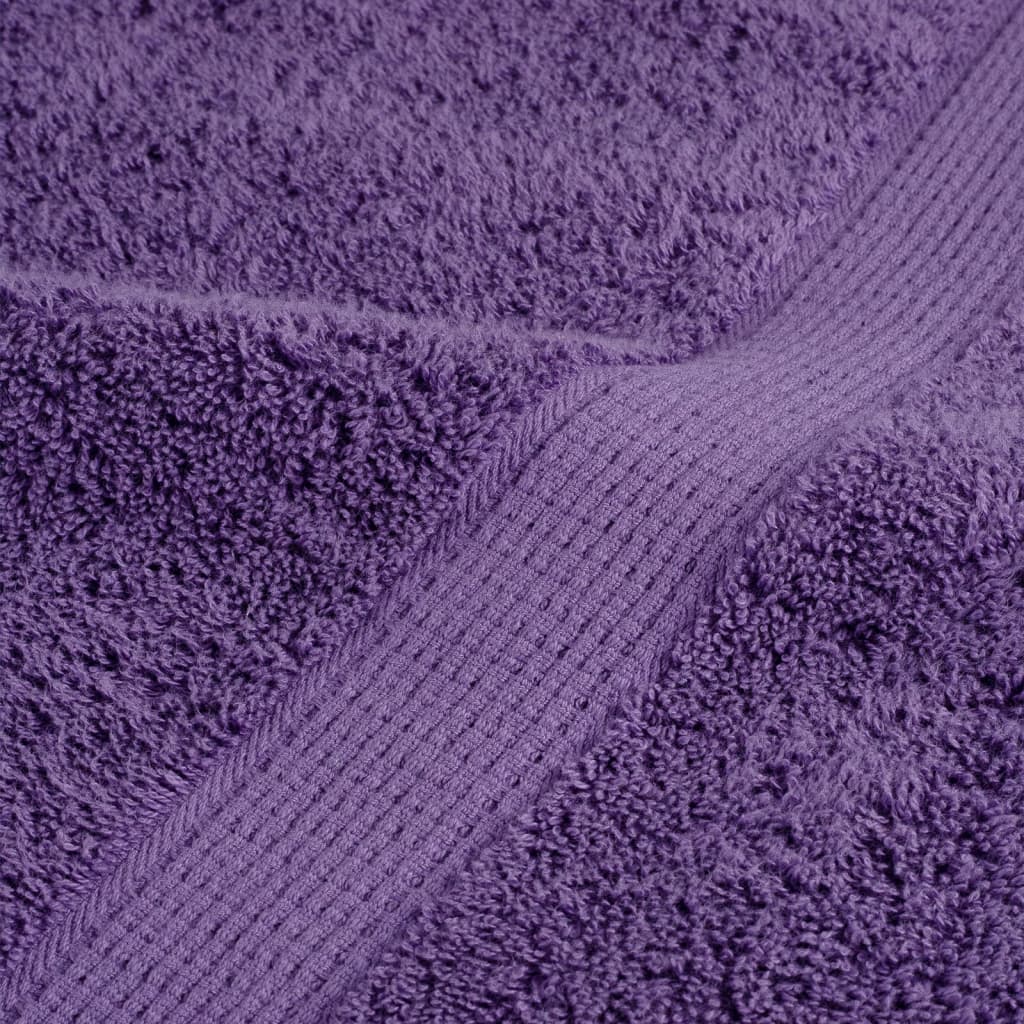 Premium Shower Towels SOLUND 2 pcs Purple 70x140 cm 600 gsm