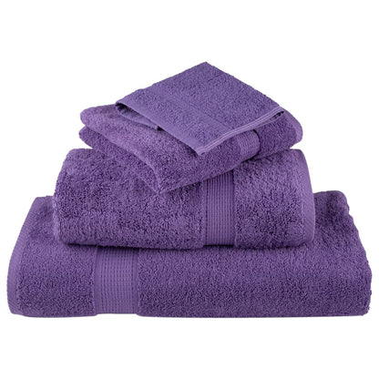 Premium Shower Towels SOLUND 4 pcs Purple 70x140 cm 600 gsm