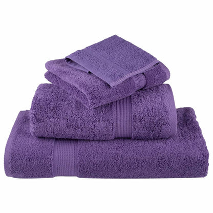 Premium Bath Towels "SOLUND" 2 pcs Purple 100x150 cm 600 gsm