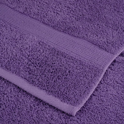 Premium Bath Towels "SOLUND" 10 pcs Purple 100x150 cm 600 gsm