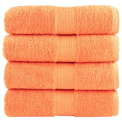 Premium Wash Towels SOLUND 4 pcs Orange 30x30 cm 600 gsm