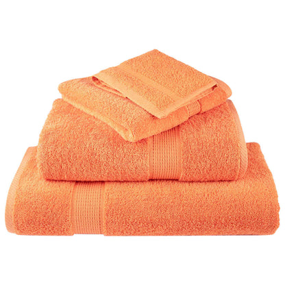 Premium Bath Towels "SOLUND" 2 pcs Orange 100x150 cm 600 gsm