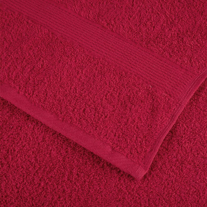 Premium Bath Towels "SOLUND" 4 pcs Red 100x150 cm 600 gsm