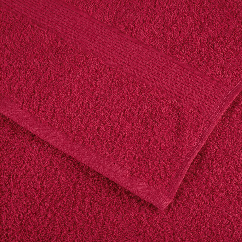 Premium Bath Towels "SOLUND" 4 pcs Red 100x150 cm 600 gsm