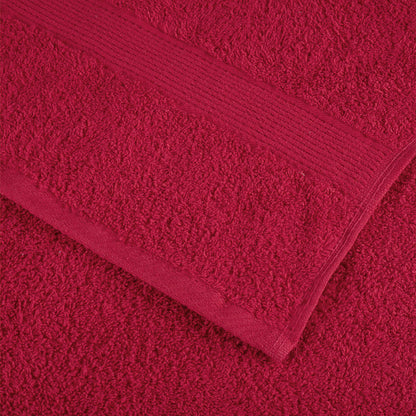 Premium Bath Towels "SOLUND" 4 pcs Red 100x150 cm 600 gsm