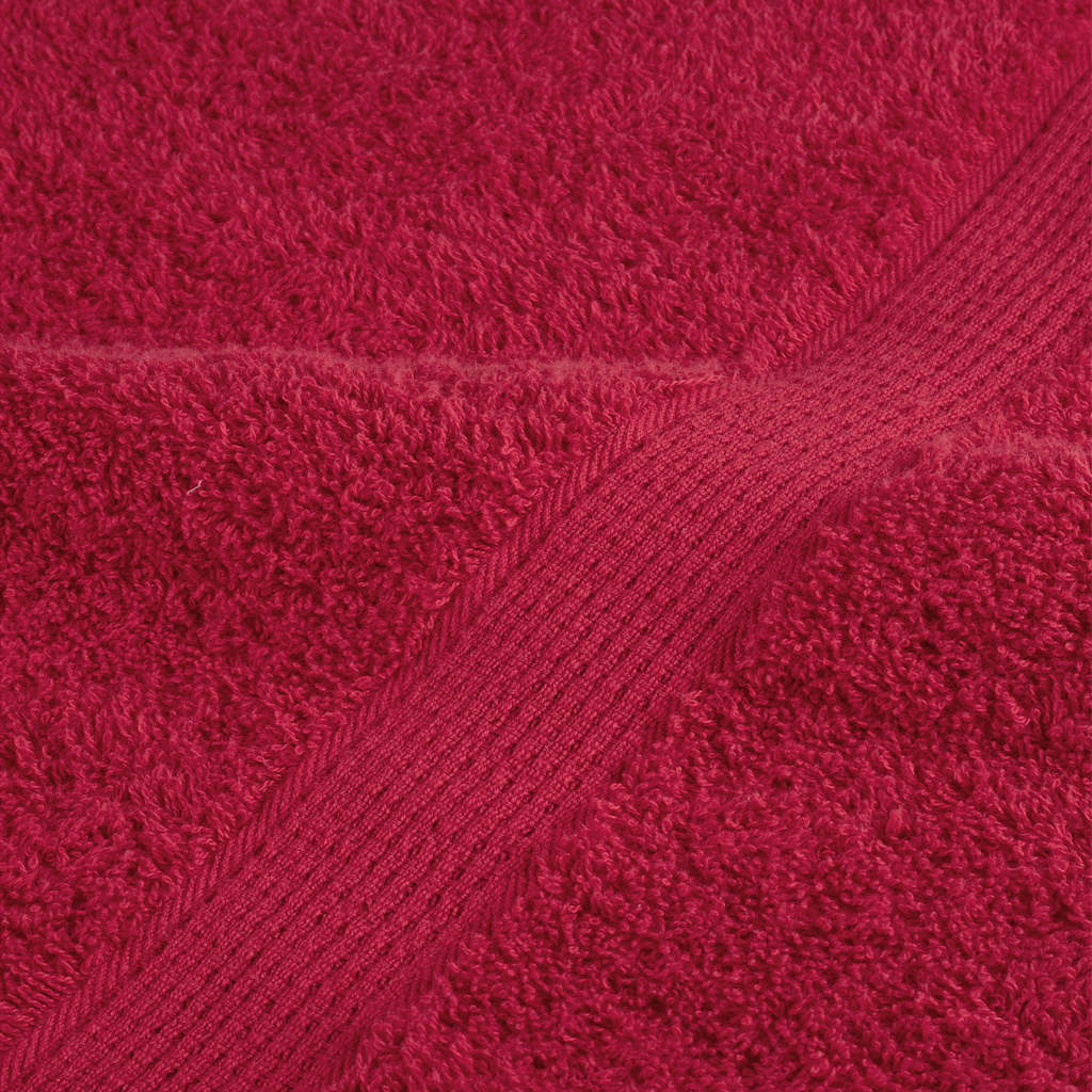 Premium Bath Towels "SOLUND" 4 pcs Red 100x150 cm 600 gsm