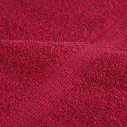 Premium Bath Towels "SOLUND" 4 pcs Red 100x150 cm 600 gsm