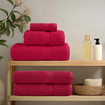 Premium Sauna Towels SOLUND 10 pcs Red 80x200 cm 600 gsm
