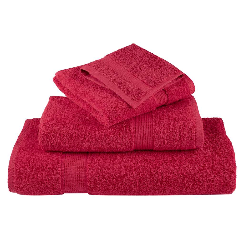Premium Sauna Towels SOLUND 10 pcs Red 80x200 cm 600 gsm
