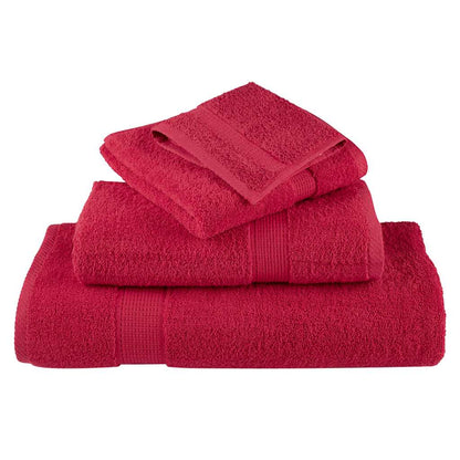 Premium Sauna Towels SOLUND 10 pcs Red 80x200 cm 600 gsm