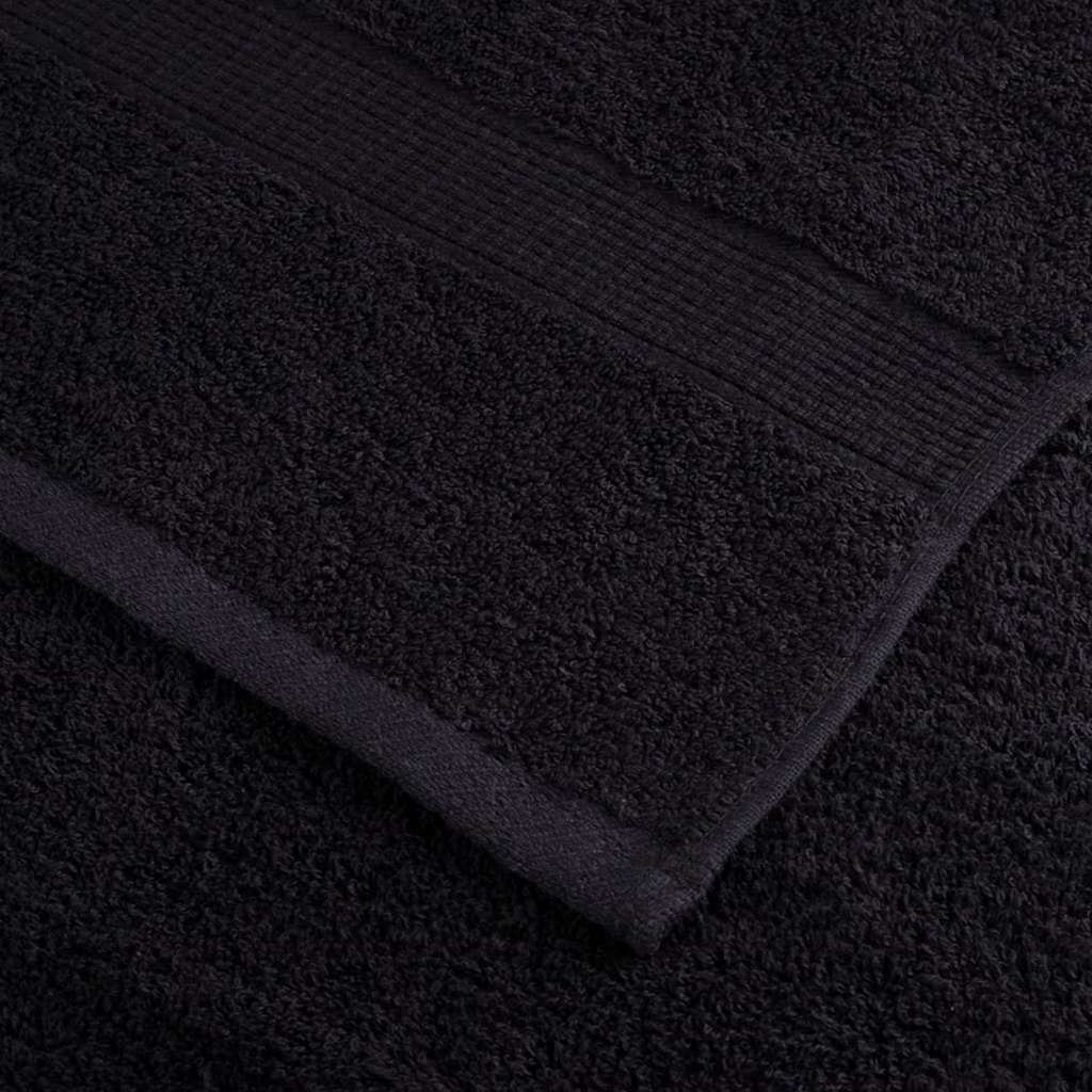 Guest Towel SOLUND 2 pcs Black 15 x 21 cm 550 gsm