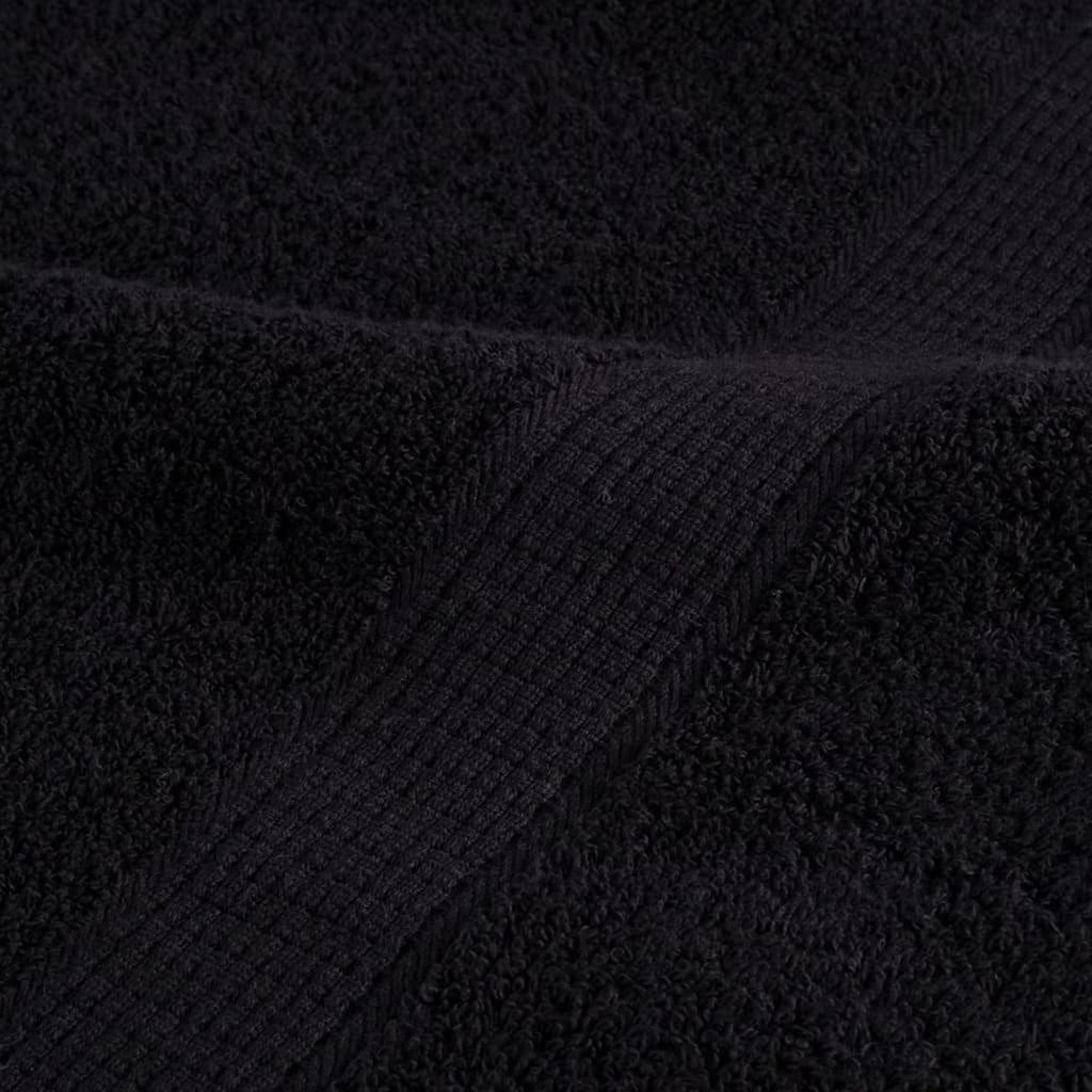 Guest Towel SOLUND 2 pcs Black 15 x 21 cm 550 gsm