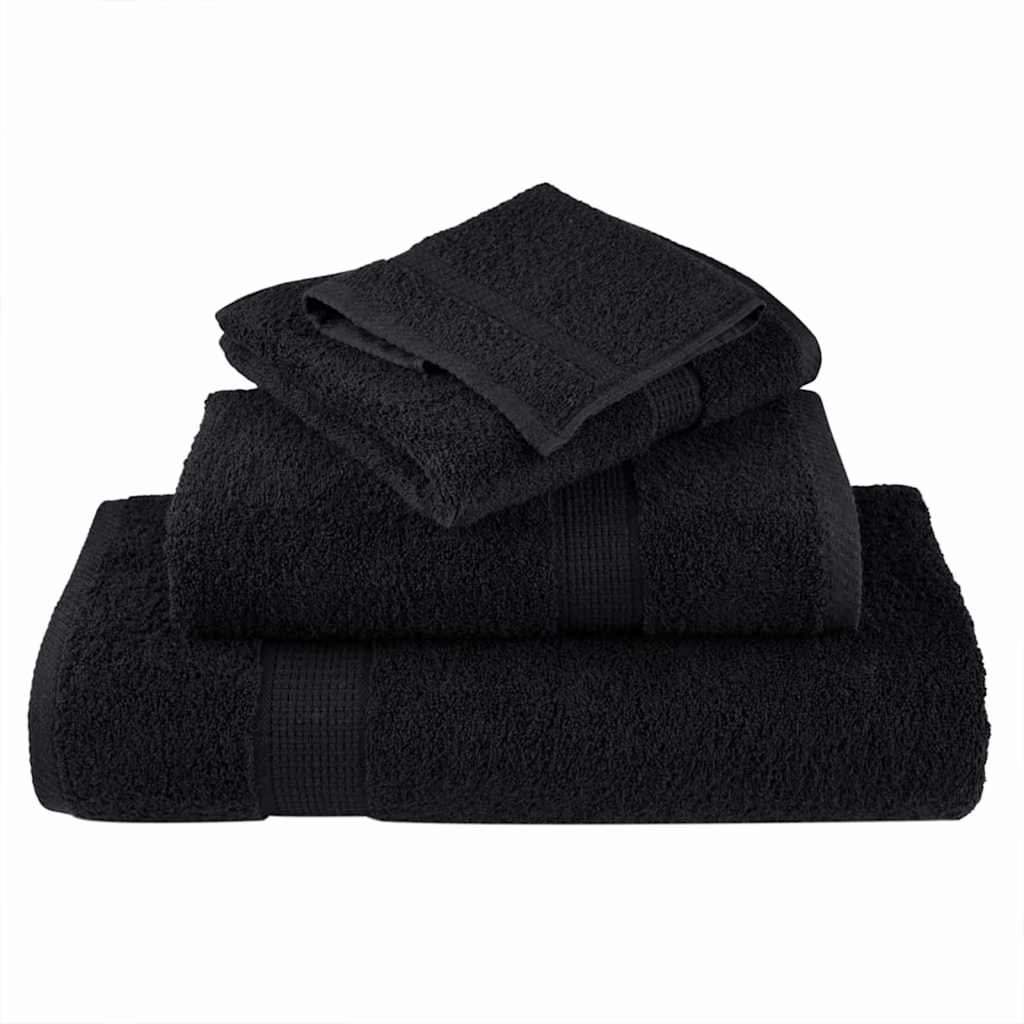 Guest Towel SOLUND 2 pcs Black 15 x 21 cm 550 gsm